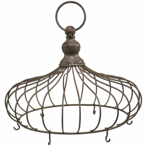 Floristik24 Corona decorativa per appendere corona in metallo anticato 6 ganci Ø28cm