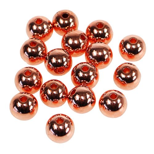 Floristik24 Perline decorative rame metallizzato 14mm 35 pz