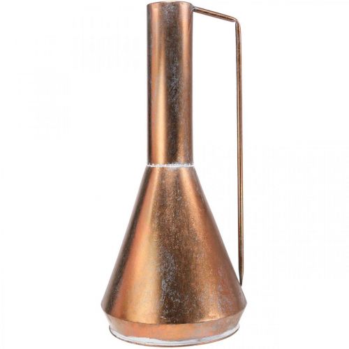 Prodotto Vaso decorativo brocca decorativa vintage in metallo color rame Ø26cm H58cm