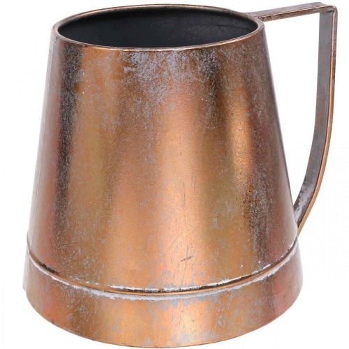 Vaso decorativo brocca decorativa in metallo rame brocca decorativa L24cm H20cm