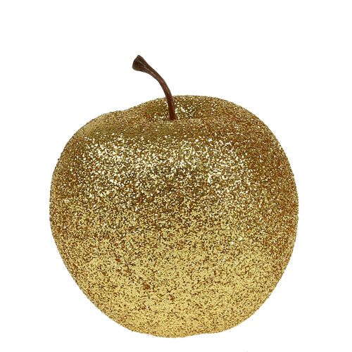 Floristik24 Mele Deco in oro con mica Ø6cm 12 pezzi