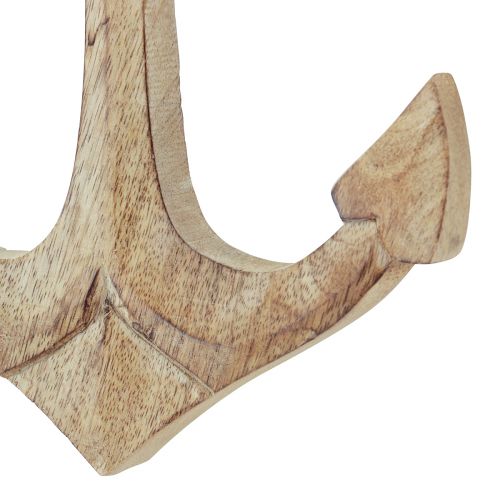 Prodotto Pendente decorativo con ancora in legno naturale 41,5×16,5 cm