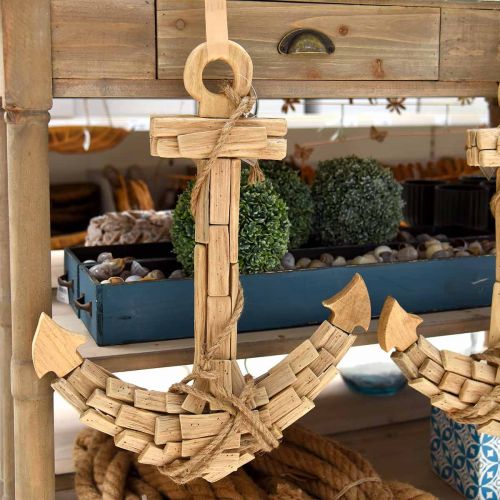 Floristik24 Ancora decorativa in legno H52cm