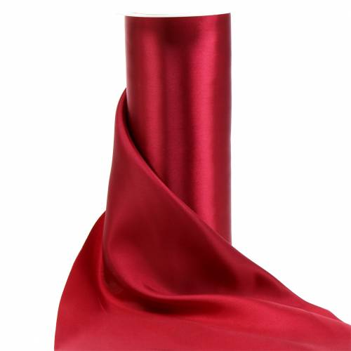 Floristik24 Nastro di raso nastro da tavola Bordeaux 200mm 10m