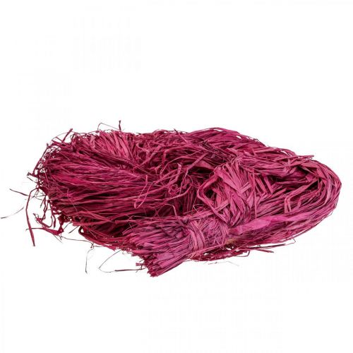 Floristik24 Rafia decorativa per la lavorazione della rafia naturale malva rafia 300g