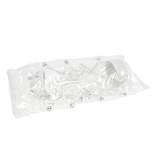 Floristik24 Albero decorativo con ciotola per tealight bianco 25 cm 2 pezzi