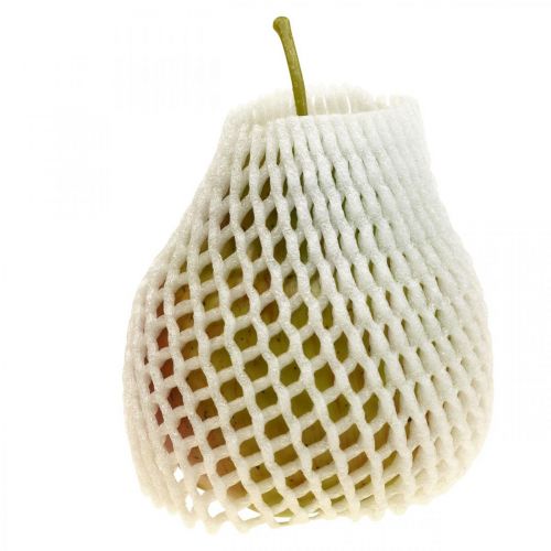 Floristik24 Deco verde pera rosso, deco frutta, manichino alimentare 11cm