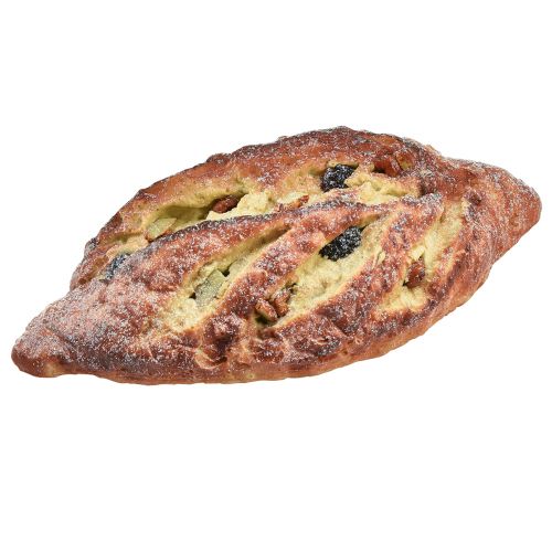 Pane decorativo alimentare finto pane all&#39;uvetta artificiale 22 cm