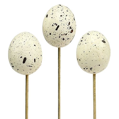 Floristik24 Decorazione uovo 5 cm sul bastone 12 pezzi