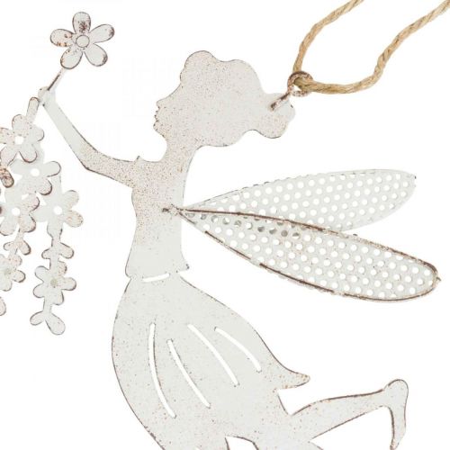 Prodotto Decorazione per finestra fata decorativa primavera metallo elfo bianco 15×10 cm 2 pz
