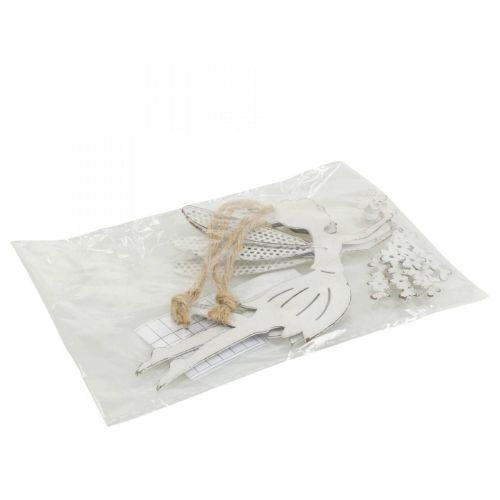 Prodotto Decorazione per finestra fata decorativa primavera metallo elfo bianco 15×10 cm 2 pz