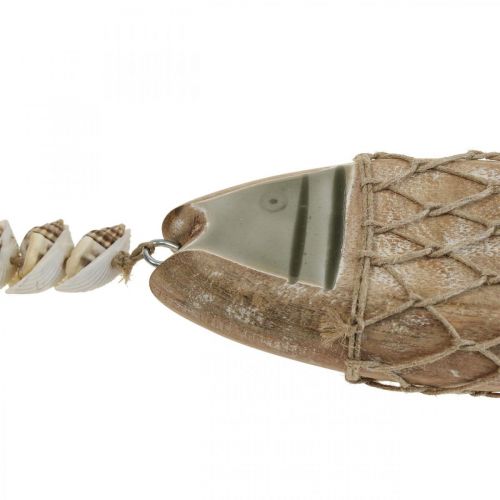 Prodotto Pesce decorativo, pesce di legno Deco, pendente di pesce in legno 21cm