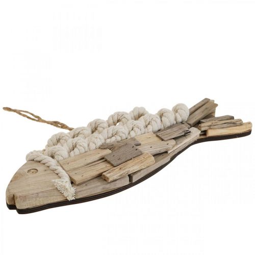 Floristik24 Pesce decorativo in legno galleggiante pesce natura decorazione marittima 31 cm