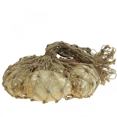 Floristik24 Uova di legno, uova decorative, uova di Pasqua in legno di mango 8×5 cm 6 pz