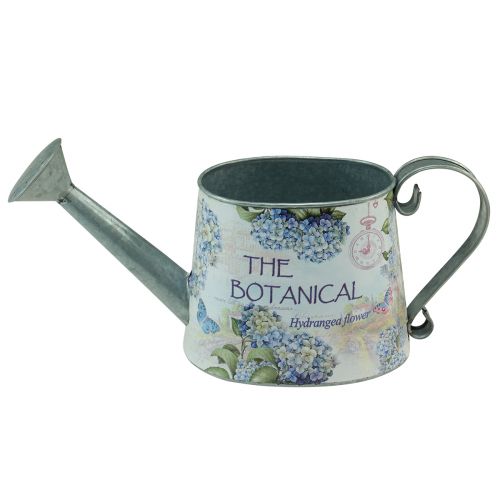 Annaffiatoio decorativo in metallo ortensia brocca in metallo 30×11cm H14,5cm