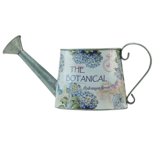 Prodotto Annaffiatoio decorativo in metallo ortensia brocca in metallo 30×11cm H14,5cm