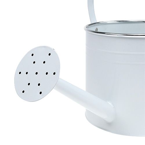 Floristik24 Annaffiatoio decorativo bianco Ø17cm H17cm 1p