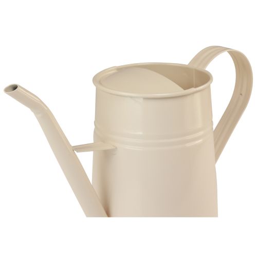 Prodotto Annaffiatoio decorativo Annaffiatoio per stanza in metallo color crema H23cm 1,7L