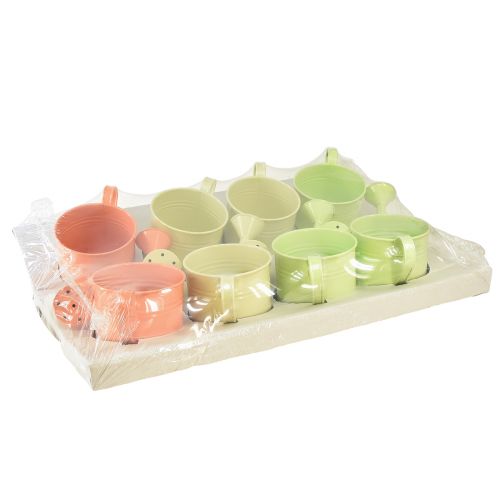Prodotto Annaffiatoio decorativo colori pastello in metallo Ø11cm H10cm 8 pz