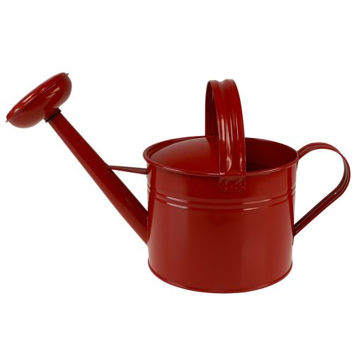 Prodotto Annaffiatoio decorativo brocca in metallo rosso per piantare H26cm 5L