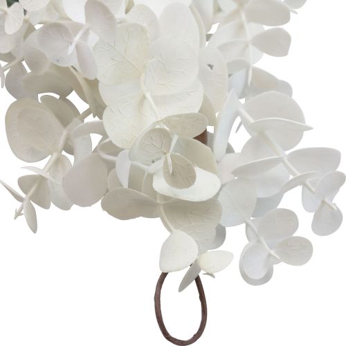 Prodotto Ghirlanda decorativa ghirlanda di piante di eucalipto rose artificiali aspetto secco 170 cm sbiancate