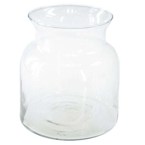 Vaso decorativo in vetro lanterna in vetro trasparente Ø18cm H20cm