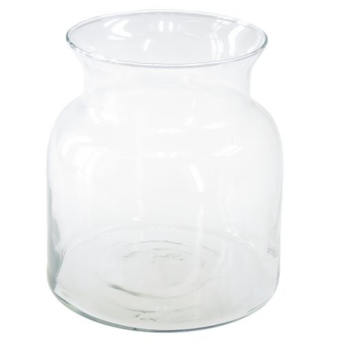 Floristik24 Vaso decorativo in vetro lanterna in vetro trasparente Ø18cm H20cm