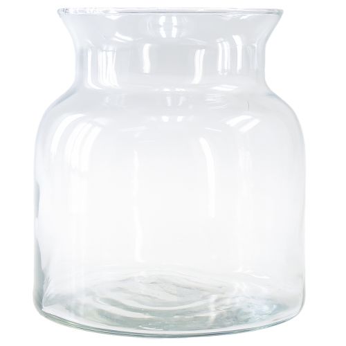 Prodotto Vaso decorativo in vetro lanterna in vetro trasparente Ø18cm H20cm