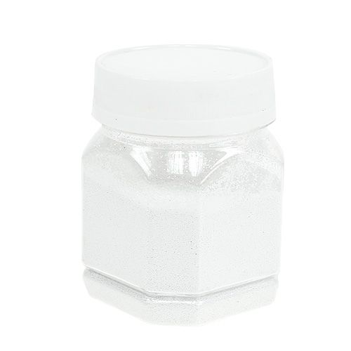 Floristik24 Glitter decorativo bianco 115g