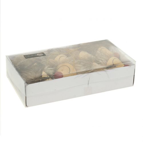 Floristik24 Appendiabiti decorativo riccio con pelliccia 6,5 cm 8 pz