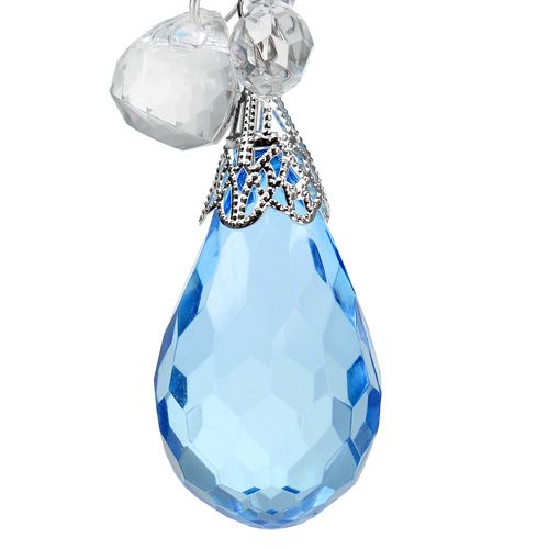 Prodotto Appendiabiti decorativo argento, blu L 23 cm