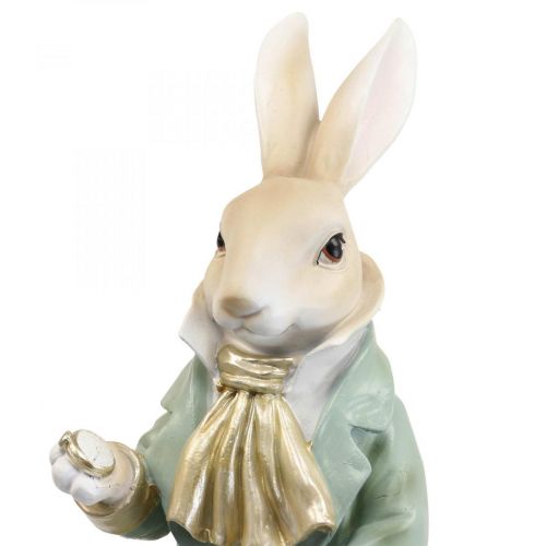 Floristik24 Deco coniglio coppia di conigli figure vintage H40cm 2 pezzi