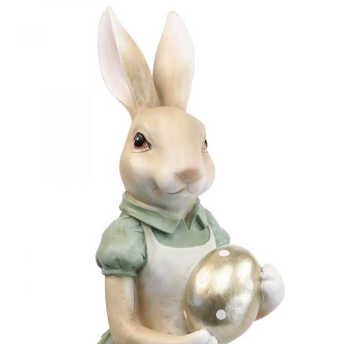 Deco coniglio coppia di conigli figure vintage H40cm 2 pezzi