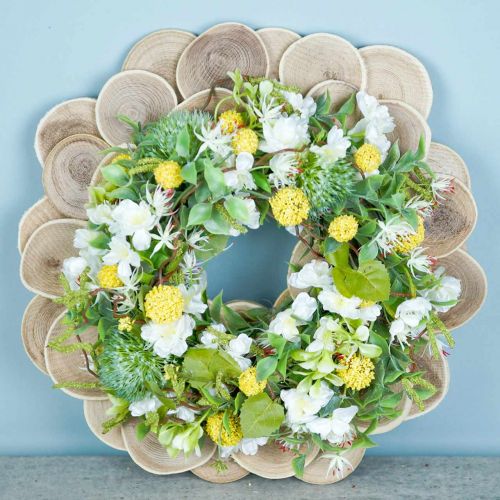 Floristik24 Dischi decorativi in legno disco ovale naturale Ø4-7cm decoro in legno 400g