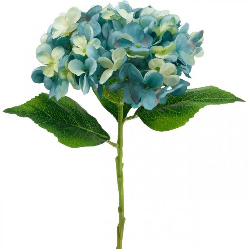 Ortensia decorativa blu fiore artificiale Fiore artificiale da giardino H35cm