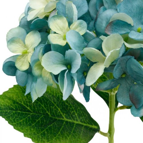 Ortensia decorativa blu fiore artificiale Fiore artificiale da giardino H35cm