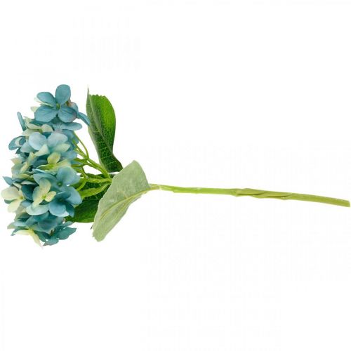 Prodotto Ortensia decorativa blu fiore artificiale Fiore artificiale da giardino H35cm