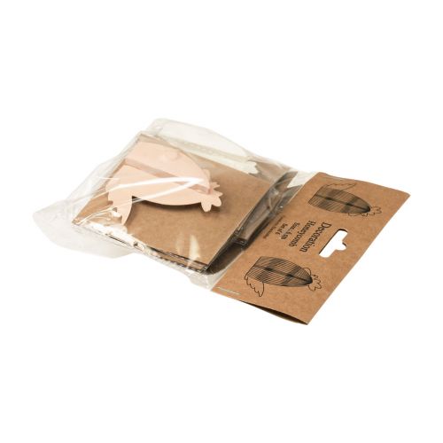 Prodotto Carta decorativa a nido d&#39;ape pollo bianco arancio 5,5×3,5×6 cm 6 pz