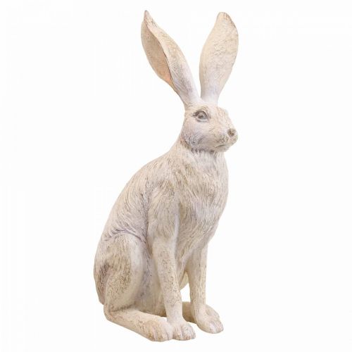 Floristik24 Deco coniglio seduto figure decorative coppia di conigli H37cm 2 pezzi