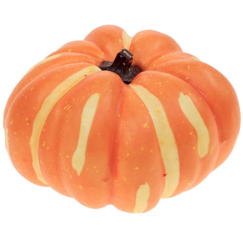 Floristik24 Decorazione zucca di Halloween, tavolo decorativo autunnale arancione 12,5 cm A7 cm 4 pezzi