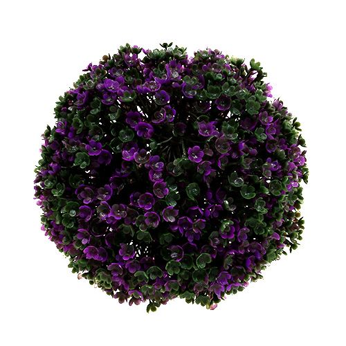 Palla decorativa viola fatta di fiori palla per piante artificiali Ø15cm 1pz