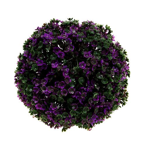 Palla decorativa viola fatta di fiori palla di piante artificiali Ø15 cm 1 pezzo
