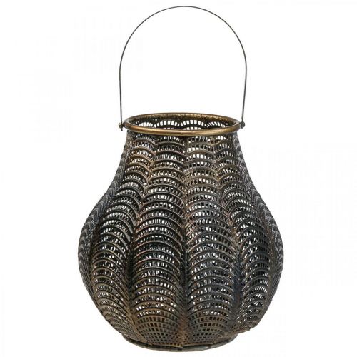 Floristik24 Lanterna Decorativa Lanterna Portacandele Metallo Ø26cm H40.5cm