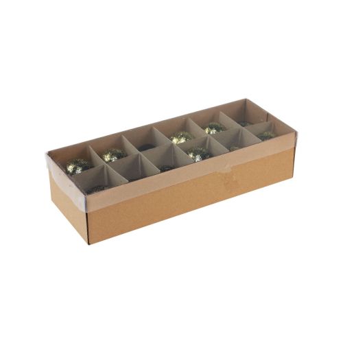 Prodotto Uova di Pasqua decorative vero uovo di gallina nero con glitter dorati H5,5–6 cm 10 pezzi