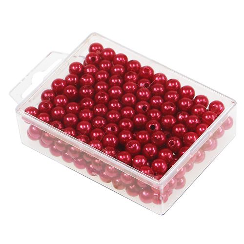 Prodotto Perline decorative rosse Ø8mm 250 pz