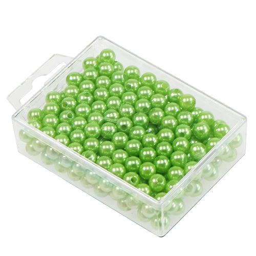 Prodotto Perline decorative verde mela Ø8mm 250 pz