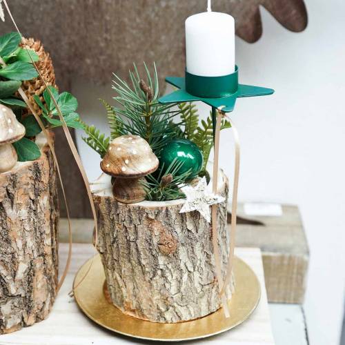 Floristik24 Fungo decorativo in legno natura 5 cm 6 pezzi