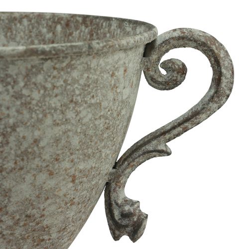 Prodotto Trofeo decorativo con manico in metallo marrone bianco Ø15cm H19,5cm