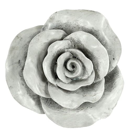 Floristik24 Decorativo rosa grigio 13 cm