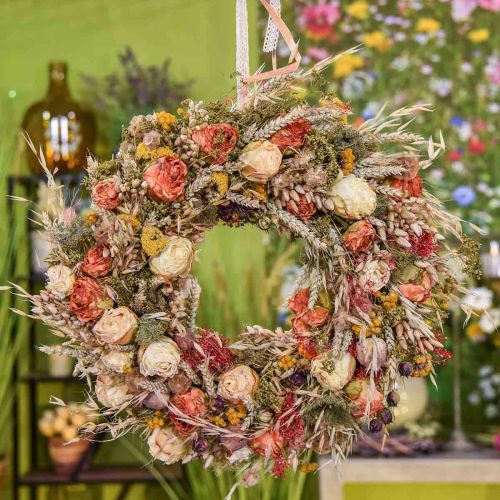 Deco rose bouquet fiori artificiali rose bouquet arancione 45cm 3pz
